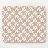 Baseball-Ball-Muster Mousepad (Vorne)
