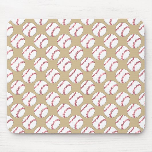 Baseball-Ball-Muster Mousepad (Vorne)