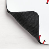 Baseball-Ball Nahe Sticks Mousepad (Ecke)