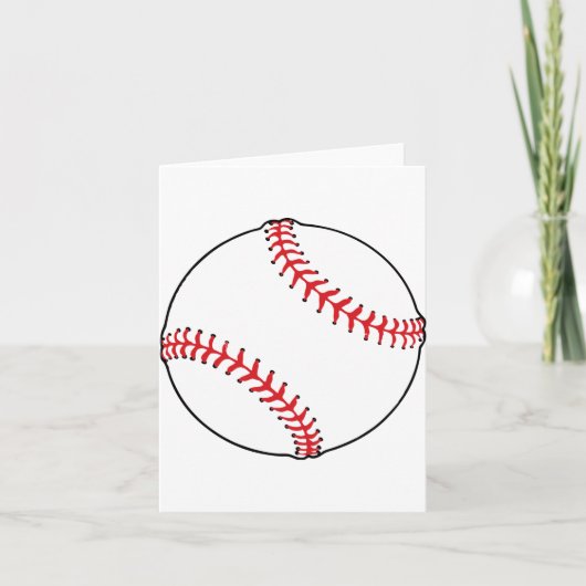Baseball Ball Note Cards Karte (Vorderseite)