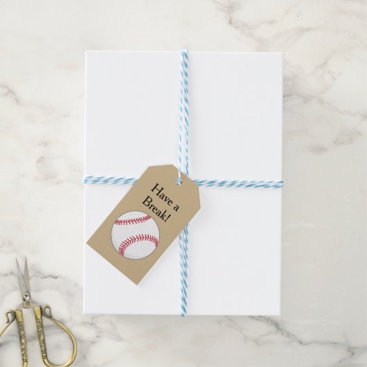 Baseball Ball personalisieren Geschenkanhänger (Mit Garn)