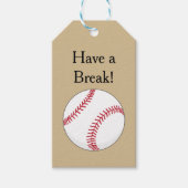 Baseball Ball personalisieren Geschenkanhänger (Vorderseite)