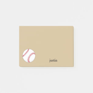 Baseball Ball personalisieren Post-it Klebezettel