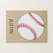 Baseball Ball personalisieren Puzzle (Horizontal)