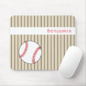 Baseball Ball Personalisiert Mousepad (Mit Mouse)