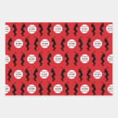 Baseball Ball Player Kinder Name Geburtstag Geschenkpapier Set (Vorderseite)