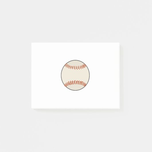 Baseball Ball Post-it Klebezettel (Vorderseite)