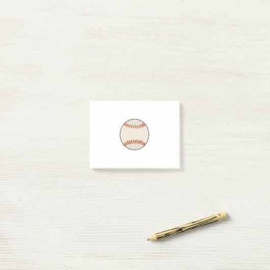 Baseball Ball Post-it Klebezettel (Auf Schreibtisch)