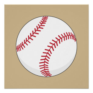 Baseball Ball Poster