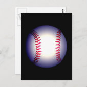 Baseball Ball Postkarte (Vorne/Hinten)