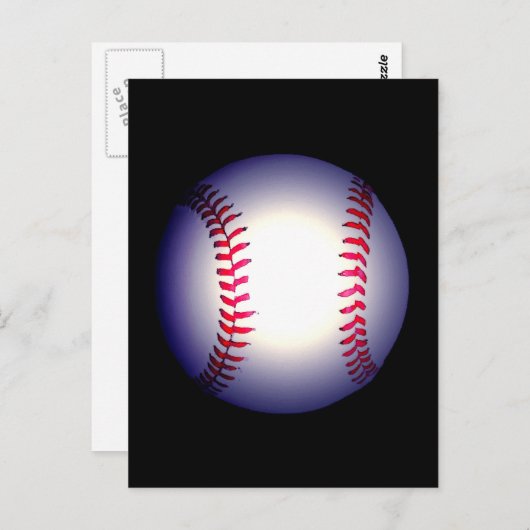 Baseball Ball Postkarte (Vorne/Hinten)