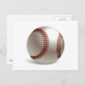 Baseball Ball Postkarte (Vorne/Hinten)