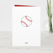Baseball Ball Red Danke Coach Foto (Rückseite)