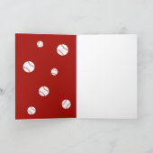 Baseball Ball Red Danke Coach Foto (Innenseite)