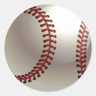 Baseball Ball Runder Aufkleber