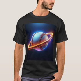 Baseball Ball Saturn Planet, Phantastischer Sportd T-Shirt