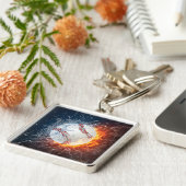 Baseball Ball Schlüsselanhänger (Seite)