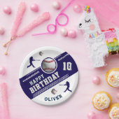 Baseball-Ball-Spieler als Geburtstagsparty Pappteller (Party)