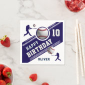 Baseball-Ball-Spieler als Geburtstagsparty Serviette (Beispiel)