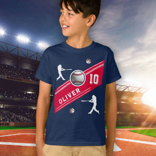 Baseball-Ball-Spieler als Geburtstagsparty T-Shirt