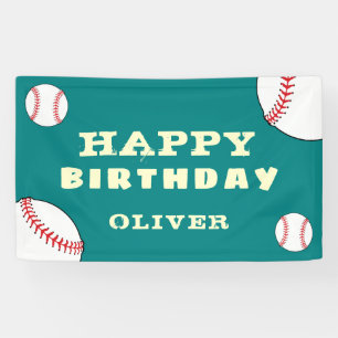 Baseball Ball Sport Kinder Geburtstagsfeier Banner