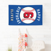 Baseball Ball Themed Kindergeburtstag Party Banner (Insitu)