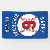 Baseball Ball Themed Kindergeburtstag Party Banner (Horizontal)