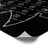 Baseball Ball und Bat Collage Sportweihnachtsfest Poster (Ecke)