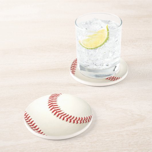 Baseball-Ball-Untersetzer Sandstein Untersetzer (Seite)