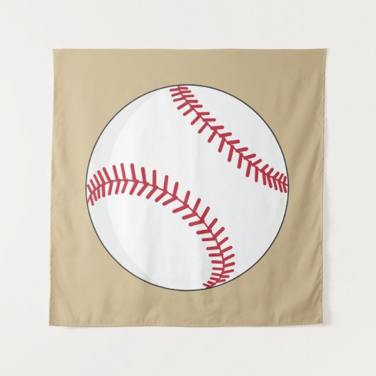 Baseball Ball Wandteppich (Vorderseite (Horizontal))