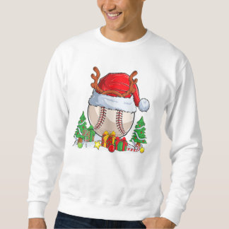 Baseball-Ball-Weihnachtsmannmütze Sweatshirt