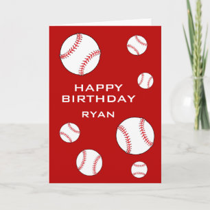Baseball Bälle Alles Gute zum Geburtstag Kinder Pe Karte