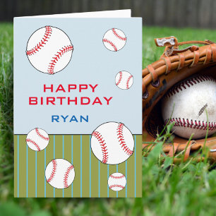 Baseball-Bälle Alles Gute zum Geburtstag Kinder Pe Karte