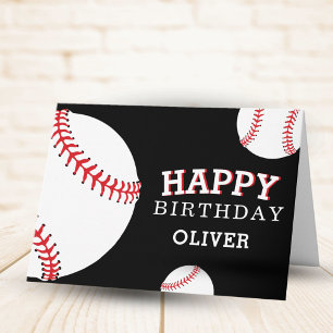 Baseball Bälle Sport Alles Gute zum Geburtstag Kin Karte