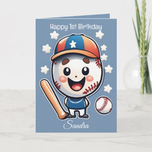 Baseball Balls glücklich Geburtstagskinder persona Karte