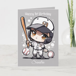 Baseball Balls glücklich Geburtstagskinder persona Karte