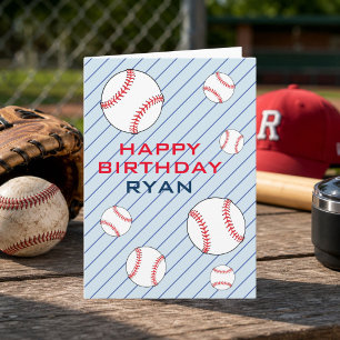 Baseball Balls glücklich Geburtstagskinder persona Karte