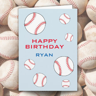 Baseball Balls glücklich Geburtstagskinder persona Karte