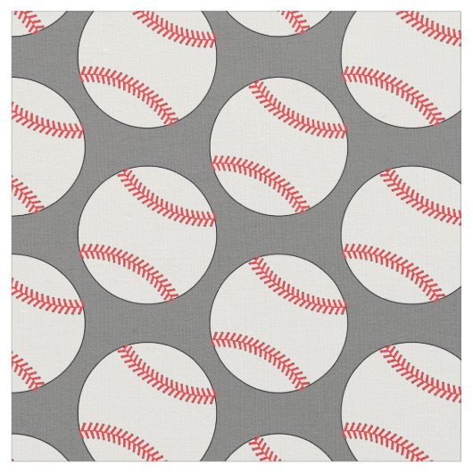 Baseball Balls Sportgrau Stoff (Nahaufnahme)