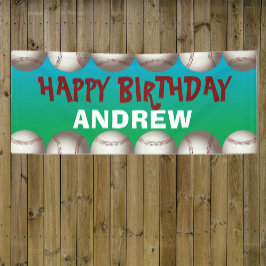 Baseball-Banner zum Geburtstag oder zu jedem Anlas Banner