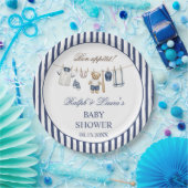 Baseball-Bär-Baby-Party Pappteller (Party)