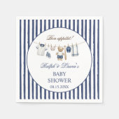 Baseball-Bär-Baby-Party  Serviette (Vorderseite)