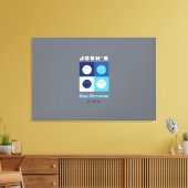 BASEBALL Bar Bat Mitzvah Sign in Board Leinwanddruck (Insitu (Wohnzimmer))