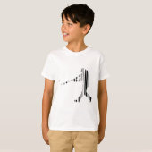 BASEBALL-BAR-CODE-Sportler-Muster-Design T-Shirt (Vorne ganz)