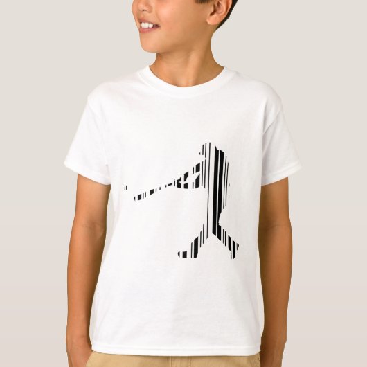 BASEBALL BAR CODE Sportler Muster Design T-Shirt (Vorderseite)