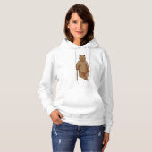 Baseball-Bär mit Baseballschläger Hoodie (Vorne ganz)