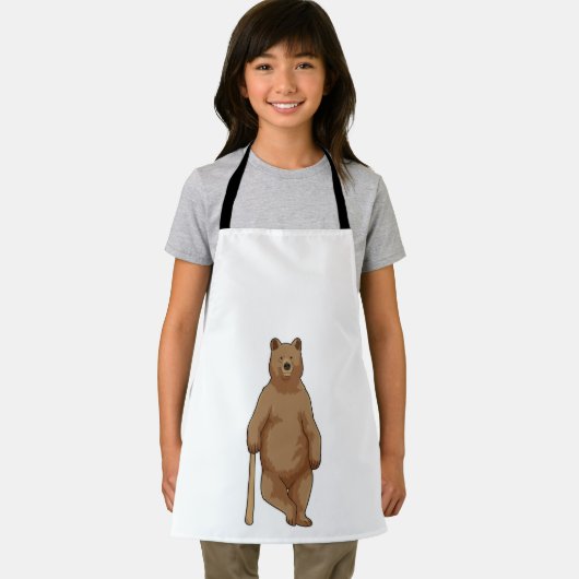 Baseball-Bär mit Baseballschläger Schürze (Insitu)