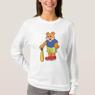 Baseball-Bär mit Baseballschläger T-Shirt