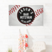 Baseball Bar Mitzvah Banner (Insitu)