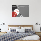 Baseball Bar Mitzvah Bar Mitzvah Sign-In Board Leinwanddruck (Insitu (Schlafzimmer))